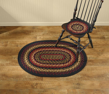 Folk Art Braided Oval Rug - 32x42 Park Designs - The Fox Decor
